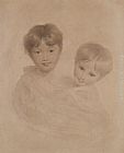 Portrait Sketch of Two Boys - Possibly George 3rd Marquees Townshend and his Younger Brother Charles by Sir Thomas Lawrence